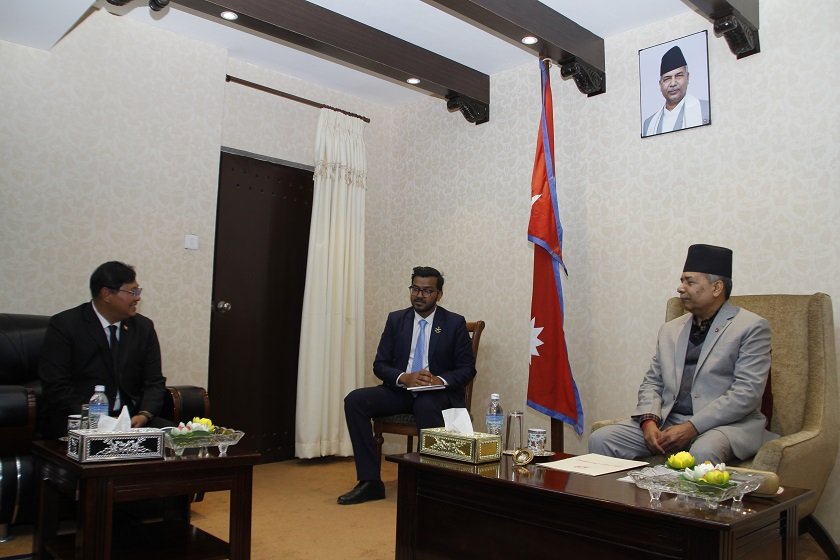 उपराष्ट्रपति यादवसँग म्यानमारका राजदूतको भेटवार्ता