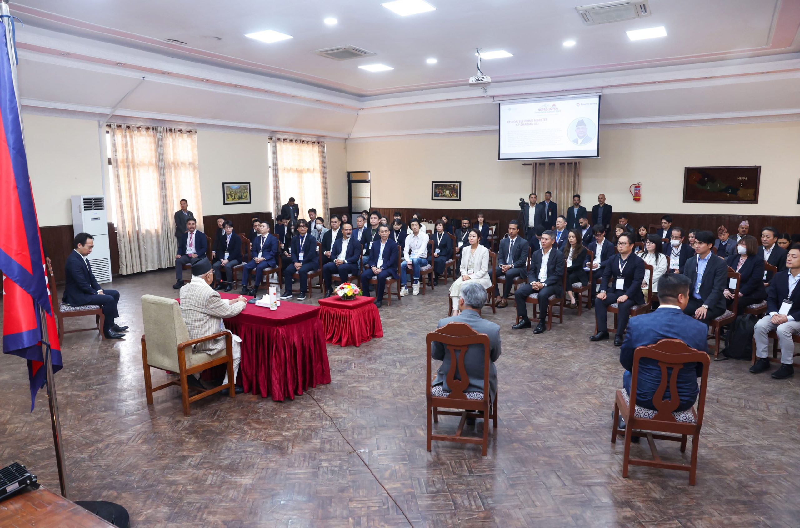 नेपाल र जापानबीच आयात–निर्यातको सम्बन्ध विकसित हुन थाल्नु सुखदः प्रधानमन्त्री ओली