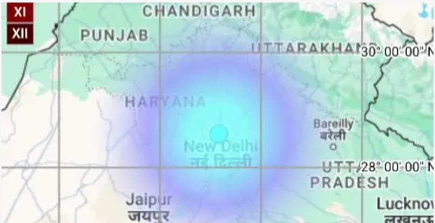 नयाँदिल्ली आसपासका क्षेत्रमा भूकम्प, सतर्क रहन मोदीको अपील