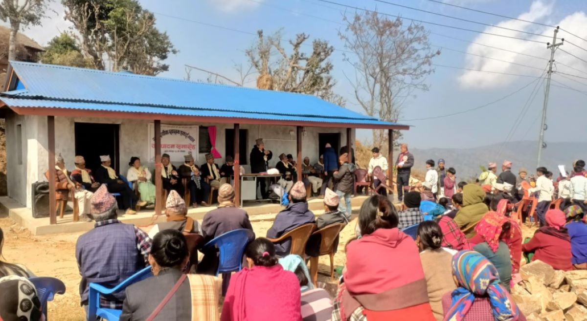 भोजपुरको विकट ‘लुङ्थुङ’मा स्वास्थ्य एकाइ स्थापना