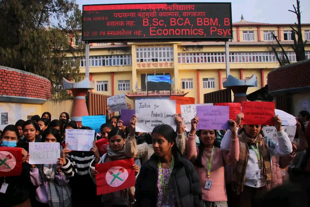 प्रकृति लम्सालको न्यायको लागि नेविसंघको प्रदर्शन