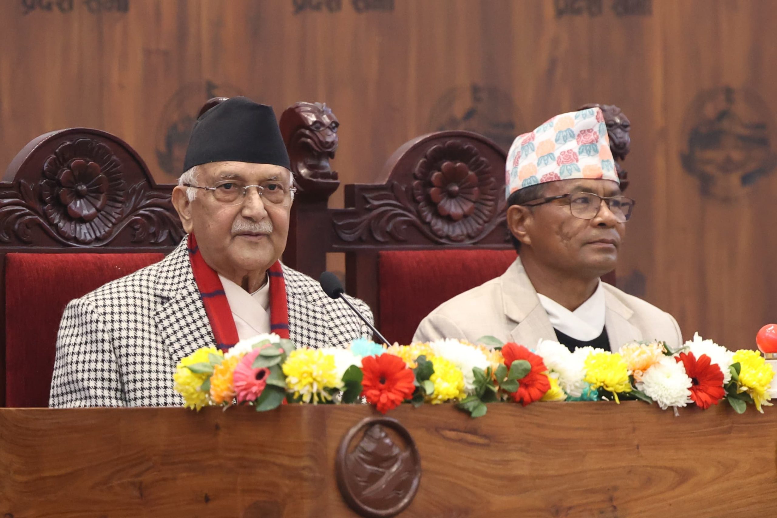 लुम्बिनी प्रदेशसभामा प्रधानमन्त्रीको सम्बोधनः अर्काले आएर देश बनाइदिँदैन, हामीले नै बनाउनुपर्छ