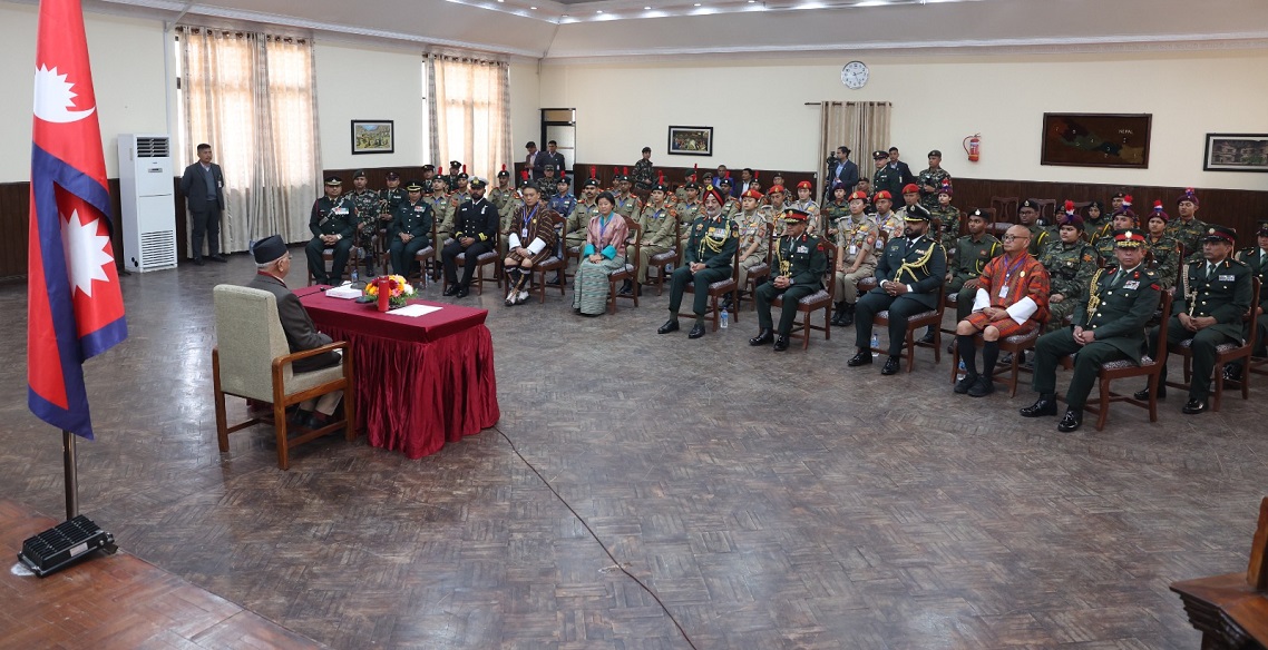 प्रधानमन्त्रीसँग भारत, भूटान र माल्दिभ्सका एनसीसी भ्रमण दलका प्रतिनिधिको शिष्टाचार भेट