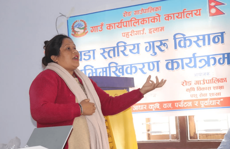 रोङका एक सय २१ किसान ‘गुरु किसान’ लाई अभिमुखीकरण तालिम
