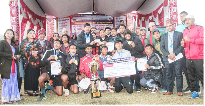 गण्डकी प्रदेशस्तरीय भलिबलको उपाधि गलकोटलाई