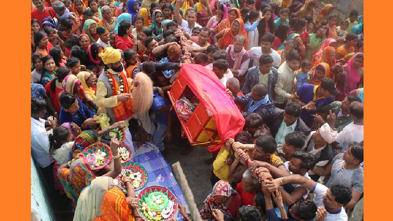 माध्यमिकी परिक्रमाका पडावस्थलमा स्वागतको तयारी