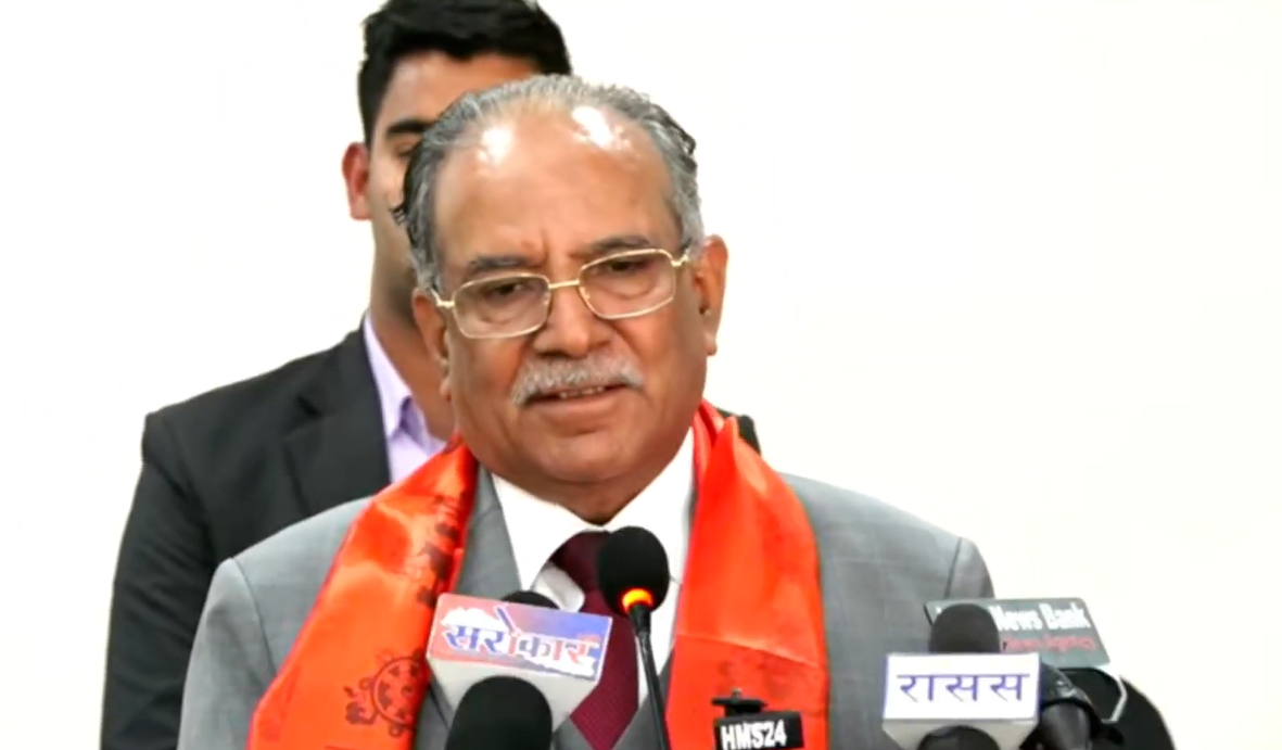 सरकारमा जानेबारे कसैसँग छलफल भएको छैनः प्रचण्ड