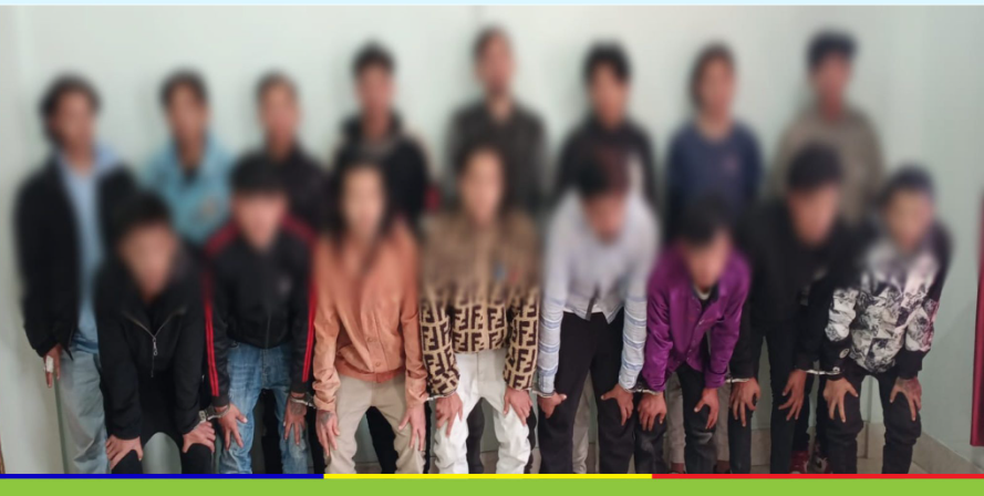काठमाडौँको खड्का गाउँमा भएको हत्याको घटनामा संलग्न रहेको अभियोगमा १६ जना पक्राउ