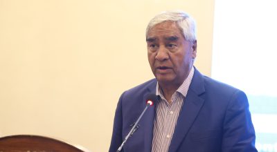 सभापति देउवाद्वारा नेता अधिकारीको निधनप्रति दुःख व्यक्त