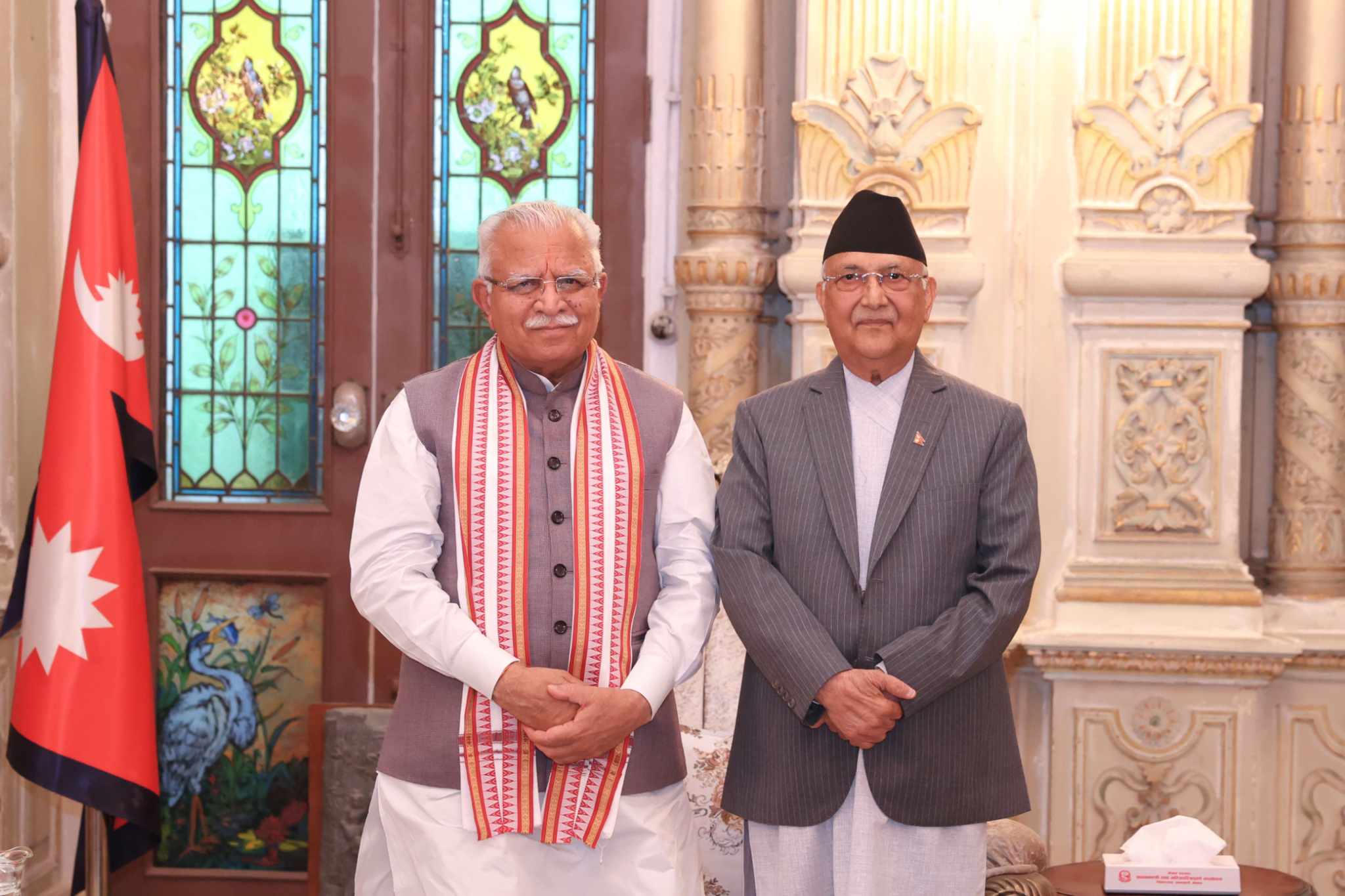 प्रधानमन्त्रीसँग भारतीय विद्युतमन्त्रीको भेट