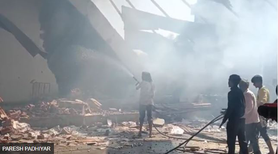 गुजरातको पटाका गोदाममा भीषण विस्फोट, १७ जनाको मृत्यु, ५ घाइते