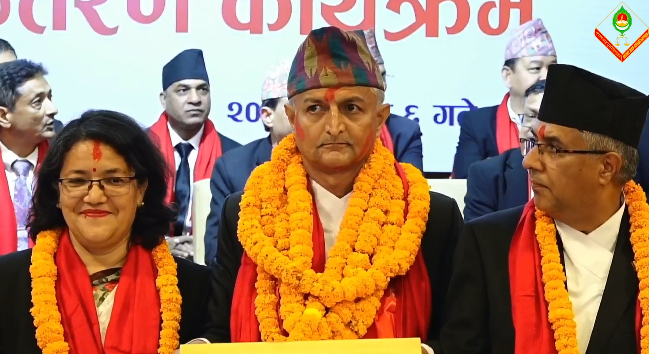 नेपाल बारमा नयाँलाई पदभार हस्तान्तरण