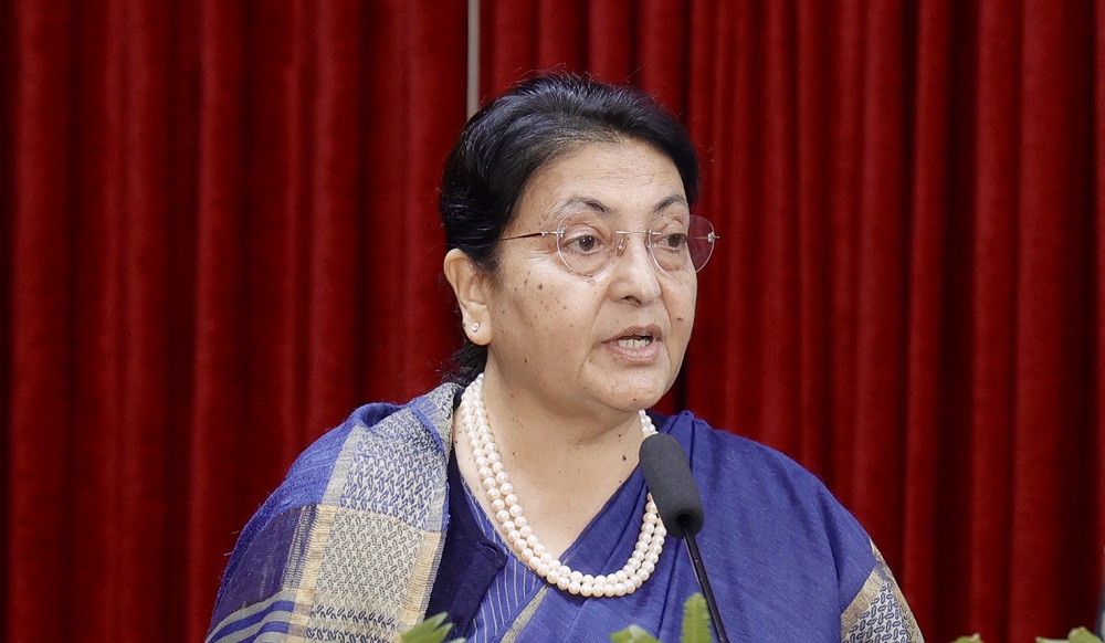 पूर्वराष्ट्रपति भण्डारी चीनमा