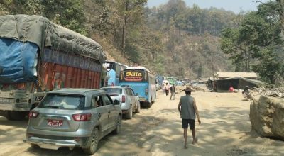 दाउने सडकमा जामको समस्या अझै टरेन, सास्ती भोग्दै यात्रु