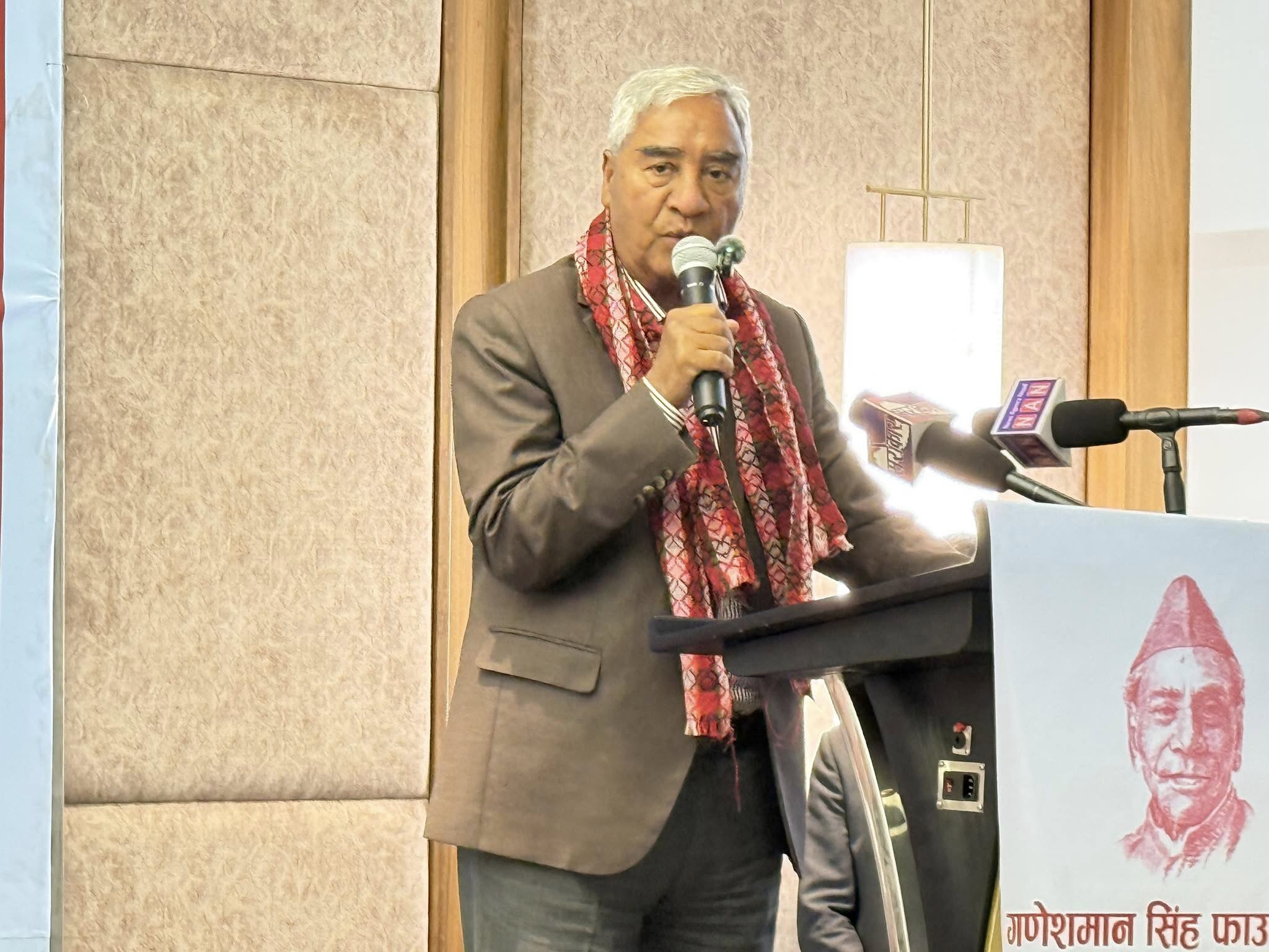 राजावादी आन्दोलनमा भारतको कुनै समर्थन छैनः सभापति देउवा