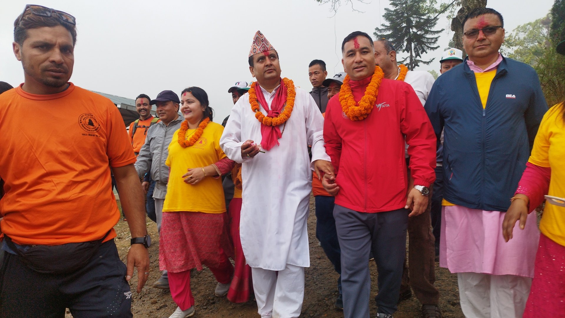 सीतापाइलाबाट बद्रीनारायणधामसम्म पदयात्रा,एक हजारभन्दा बढीको सहभागिता