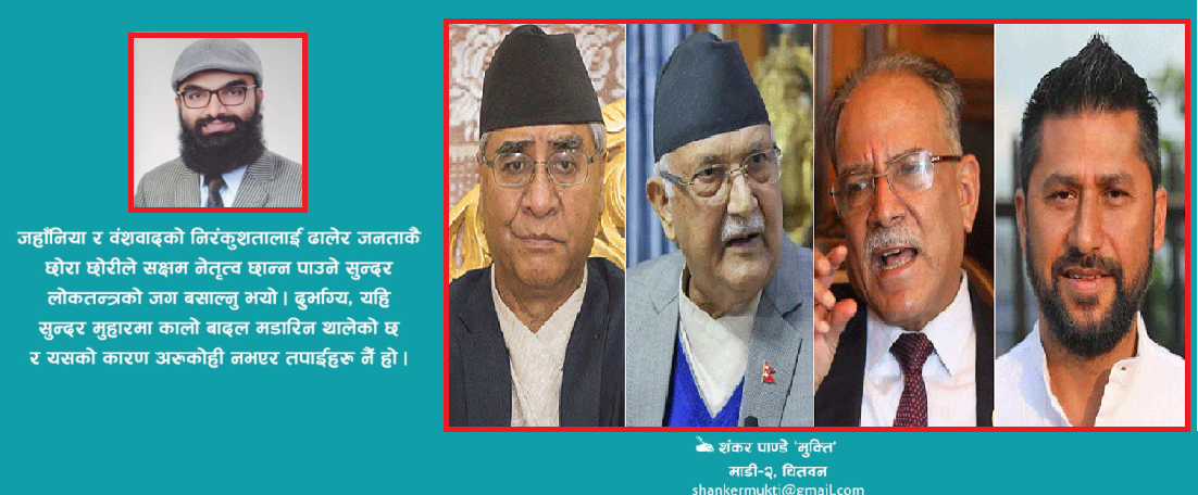 ठूला चार दललाई भुईँ मान्छेको चार बिन्ती !