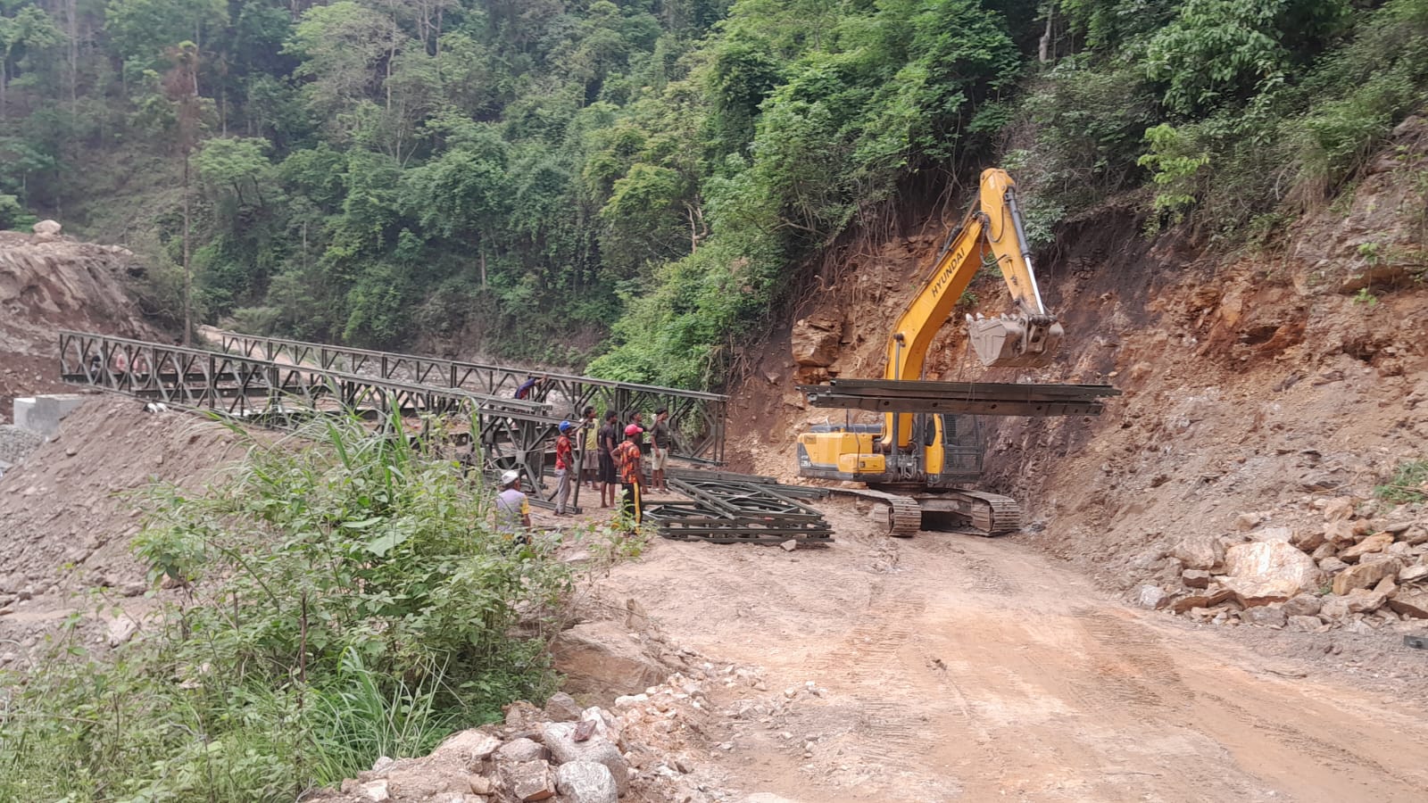 पुवाखोलामा ‘बेलिब्रिज’निर्माण अन्तिम चरणमा