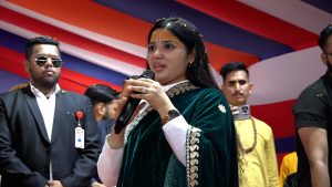 पोखरा कोटिहोम विराट ज्ञान महायज्ञमा आएर कथा श्रवण गर्न भक्तजनहरुलाई देवी प्रतिभाको आग्रह