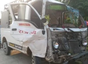 सर्लाहीको रानिगन्जमा बस र म्याजिक ठोक्किँदा  एक युवतीको घटनास्थलमै मृत्यु