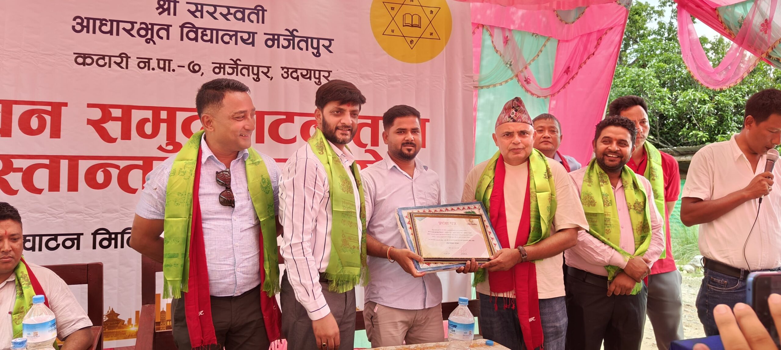सौर्य सिमेन्टद्वारा उदयपुरको कटारीमा विद्यालय र स्वास्थ्य केन्द्र भवन हस्तान्तरण
