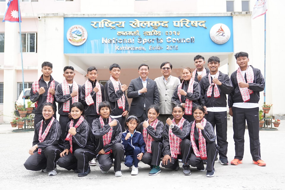 जुडो टोली बङ्गलादेश प्रस्थान