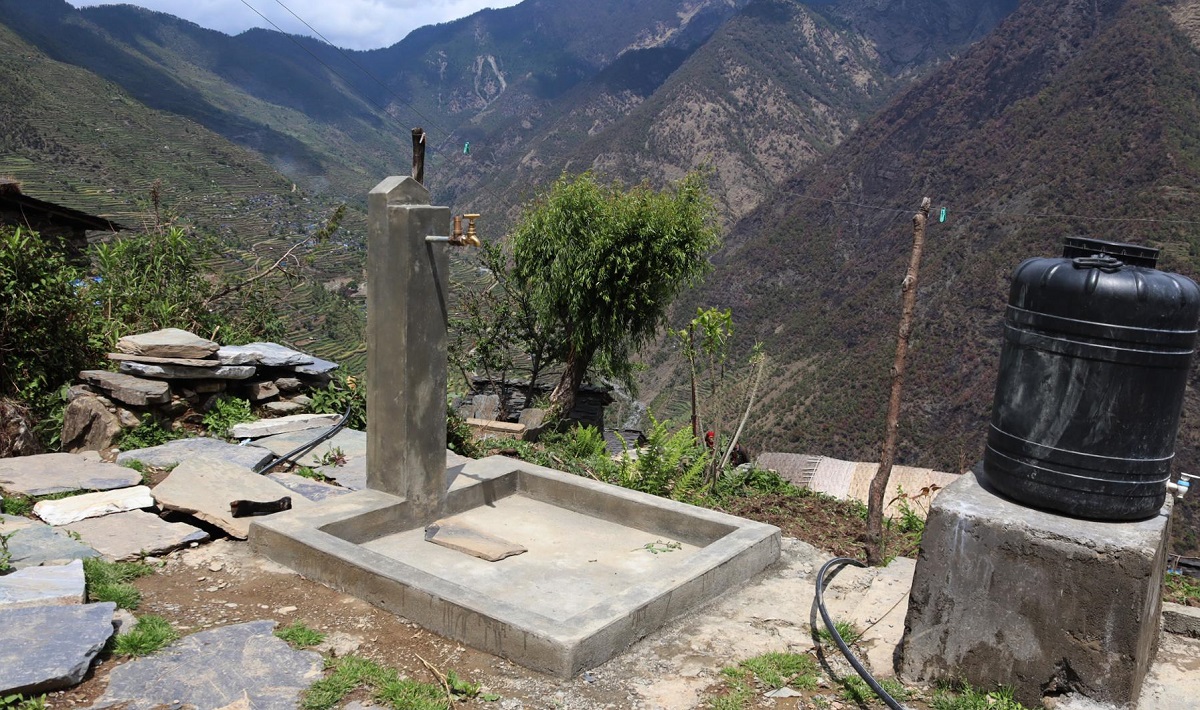 तमान खोलागाउँपालिकाका एकसय सत्र घरमा खानेपानीका धारा जडान