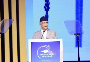 हिमाल जोगाउनु पृथ्वी, महासागर र मानवता जोगाउनु होः प्रधानमन्त्री ओली