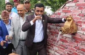 सिंहदरबारमा मेलम्चीको पानी वितरण सुरु