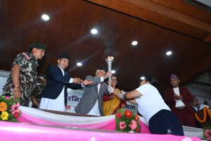 खेलाडी उत्पादनको प्रमुख र प्रारम्भिक जग गाउँ र विद्यालय हुन् : राष्ट्रपति पौडेल
