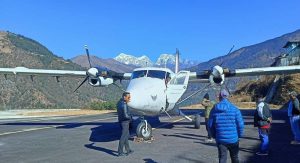 सोलुखुम्बुको फाप्लु विमानस्थलमा सत्र दिनपछि उडान,नियमित उडान तालिका कागजमै सीमित