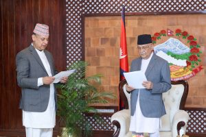 कुलपतिसमक्ष त्रिविका नवनियुक्त उपकुलपतिको सपथ