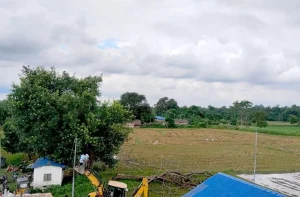 शिकारीबास खोलाको कटान रोक्न तटबन्ध निर्माण गरिँदै