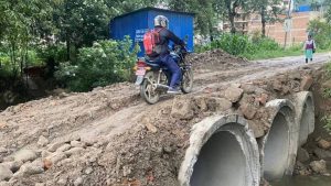 ह्युमपाइप राखेर अवरुद्ध नाला–भक्तपुर सडकखण्ड खुलाइयो