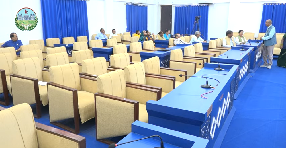 बजेटको त्रुटि सच्याउन माग गर्दै मधेस प्रदेशसभा बैठक अवरुद्ध