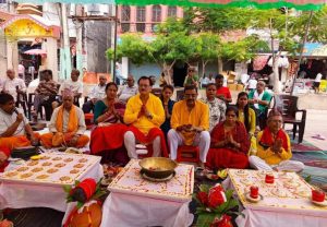 पानी नपरेपछि वीरगञ्जको गहवामाईमा पर्जन्य यज्ञ !