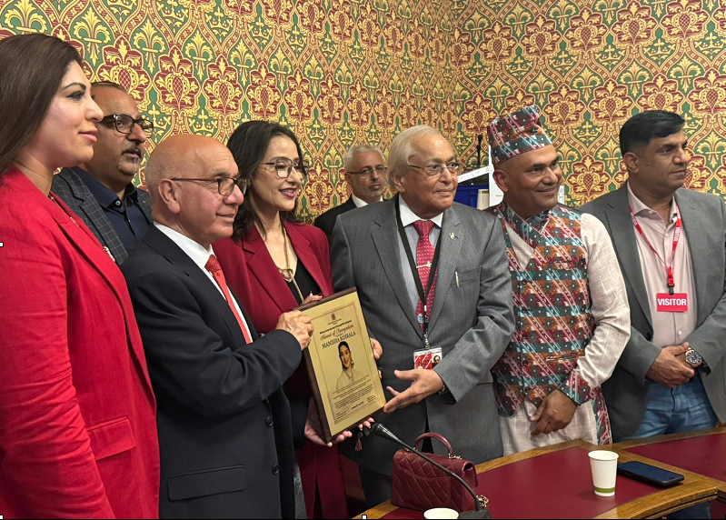 अभिनेत्री मनिषा कोइरालालाई बेलायतमा सम्मान