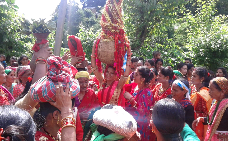 गौरा पर्वको आज तेस्रो दिन, आज गौरादेवीलाई घरघरमा भित्र्याइँदै
