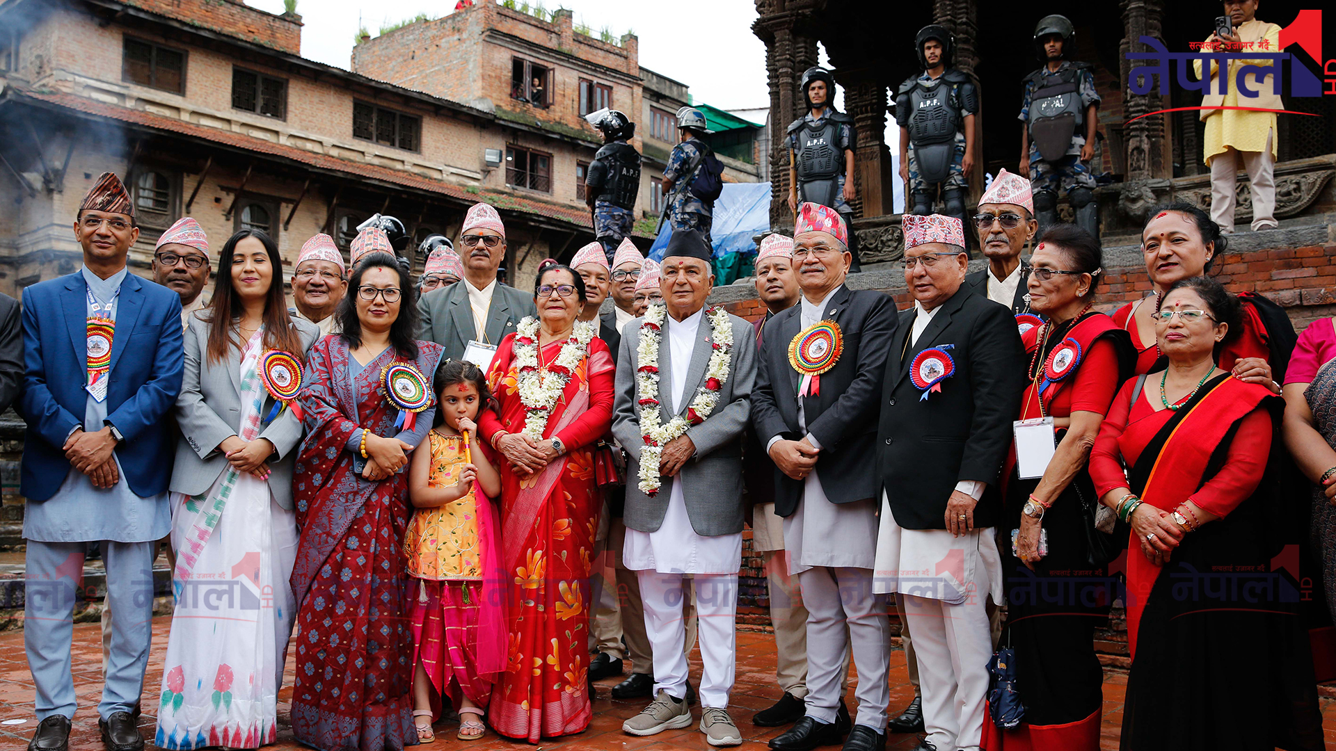 कृष्णजन्माष्टमीको अवसरमा राष्ट्रपति रामचन्द्र पौडेल द्वारा पाटनको कृष्ण मन्दिर दर्शन