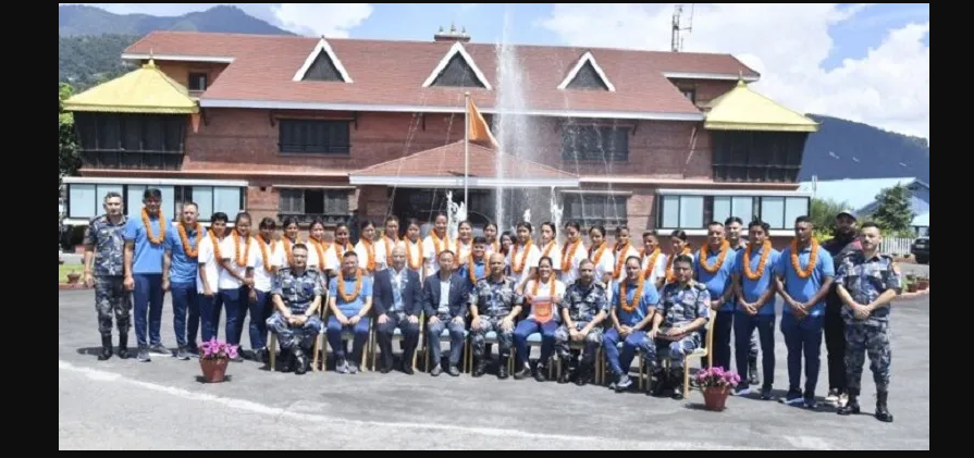 नेपाल एपीएफ क्लबका फुटबल खेलाडी तथा प्रशिक्षकको बिदाइ