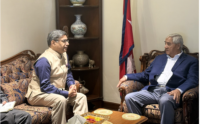 कांग्रेस सभापति देउवासँग भारतीय विदेश सचिवको भेटवार्ता, यी बिषयमा छलफल