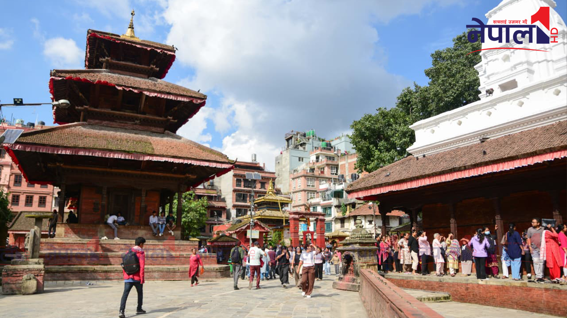 वसन्तपुरमा इन्द्रजात्राको तयारी : मन्दिरको झार हटाइँदै (तस्बिरहरू)