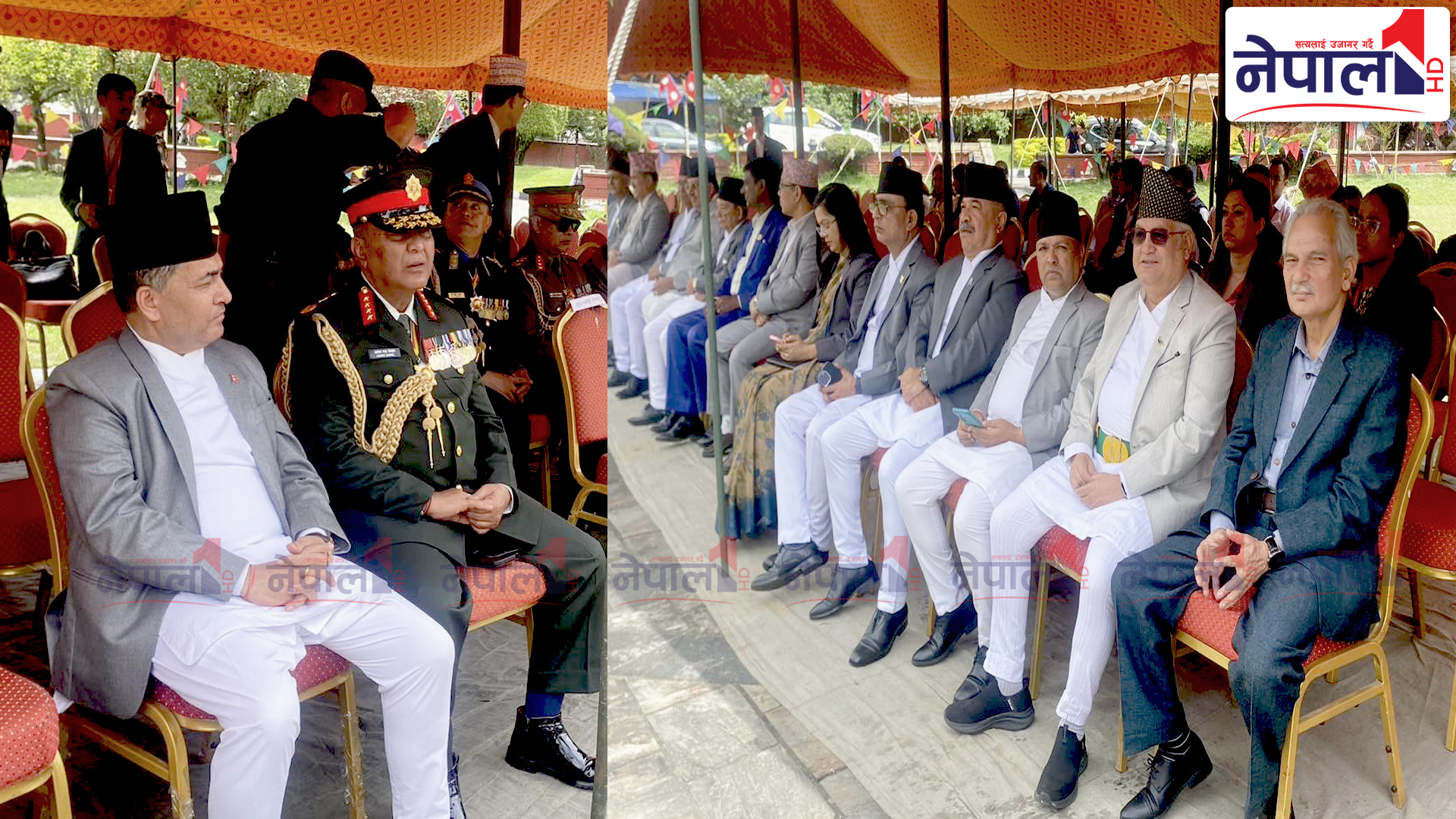 नयाँ मन्त्रीको शपथमा पनि देखिए पूर्व प्रधानमन्त्री भट्टराई