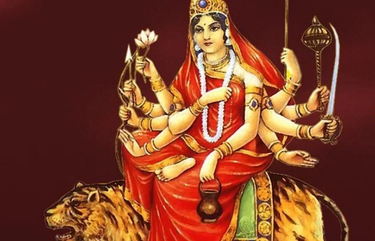 नवरात्रको तेस्रो दिन: चन्द्रघण्टा देवीको विधिपूर्वक पूजा आराधना गरिँदै