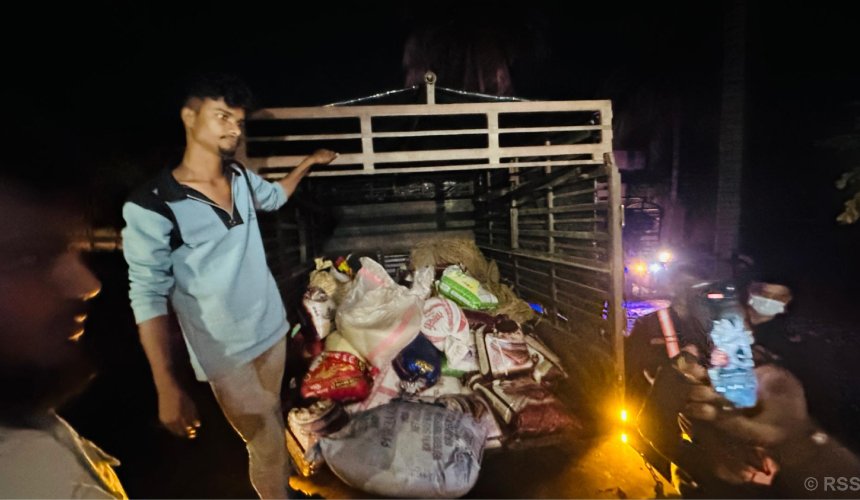 फिर्ता हुन थाल्यो गोदामबाट लुटिएका चामल र चिनी