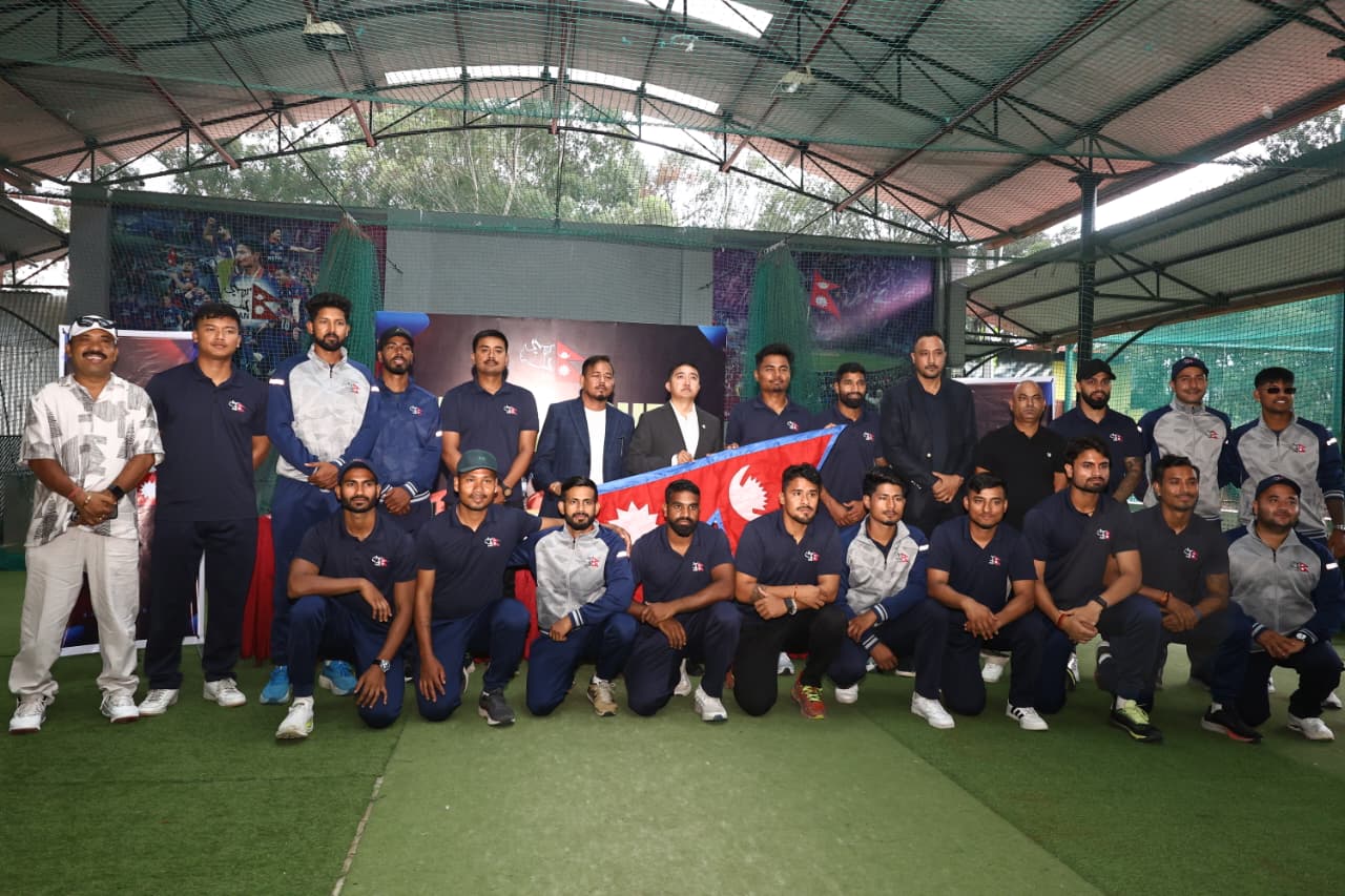 वेस्ट इन्डिज सङ सिरिज खेल्न जान लागेको नेपाली क्रीकेट टिमको बिदाइ (तस्बिरहरु)