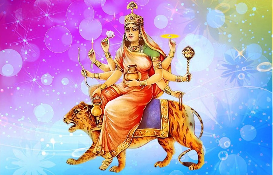 नवरात्रको चौथो दिन : कुष्माण्डा देवीको पूजाआराधना गरिँदै