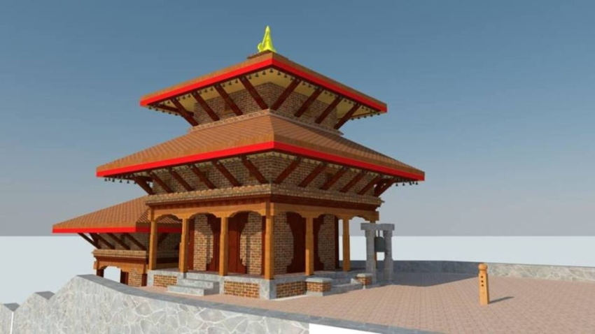 तेह्र सय वर्ष पुरानो महाँकाल मन्दिर पुनर्निर्माणको काम धमाधम