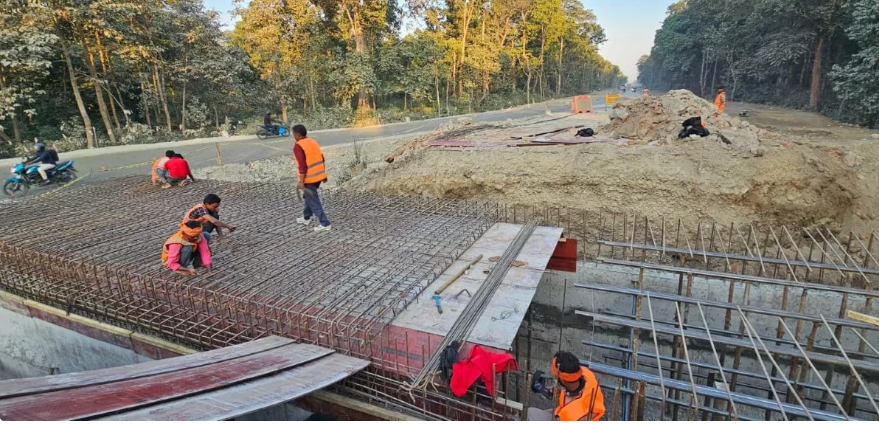 एसियाली राजमार्गको चारआली र चारपानेमा ओभरपास निर्माण सुरु