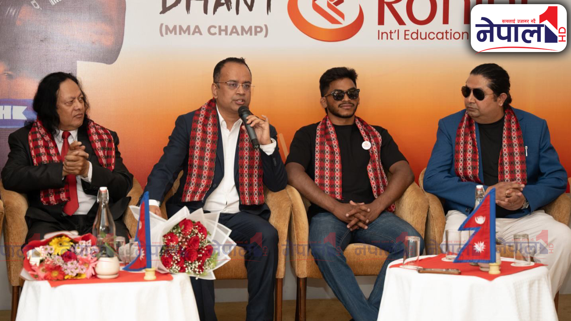 एमएमए फाइटर रविन्द्र ढाँट बने रोहिणी इन्टरनेसनल एजुकेसन सर्भिसेजका ब्रान्ड एम्बास्डर